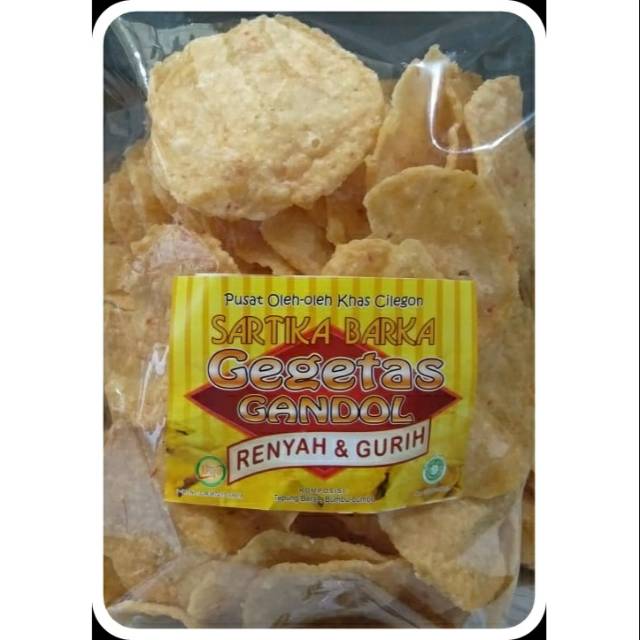 

Keripik Gegetas 500 gr /Oleh-oleh Khas Cilegon