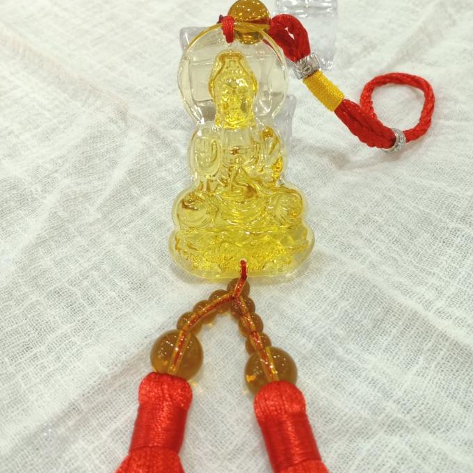 $$$$] gantungan kwan im / gantungan kaca / kwan im