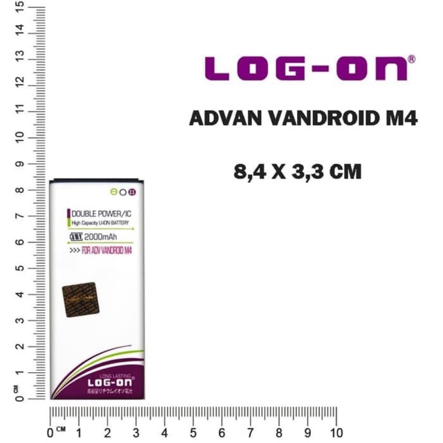 BATERAI LOG ON ADVAN VANDROID M4 DOUBLE POWER DOUBLE IC