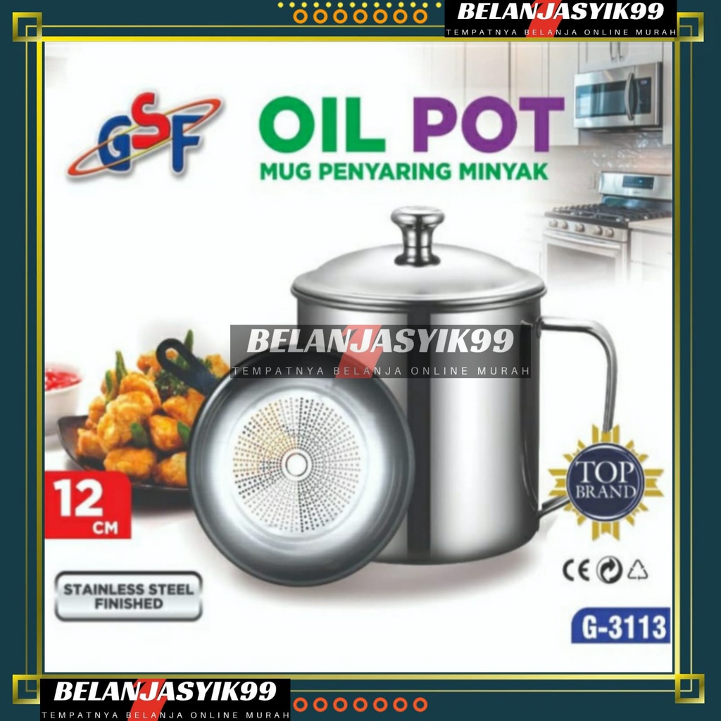 SARINGAN MINYAK/ OIL POT/ TEKO MINYAK/ OIL POT TRI J / SARINGAN MINYAK TRI J