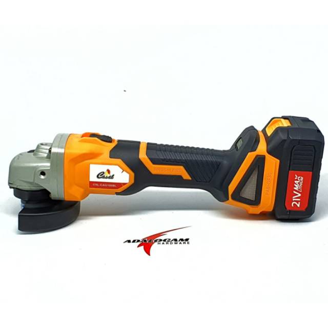 Casal Mesin Gerinda Baterai Cordless Grinder Gurinda 4 Inch Brushless