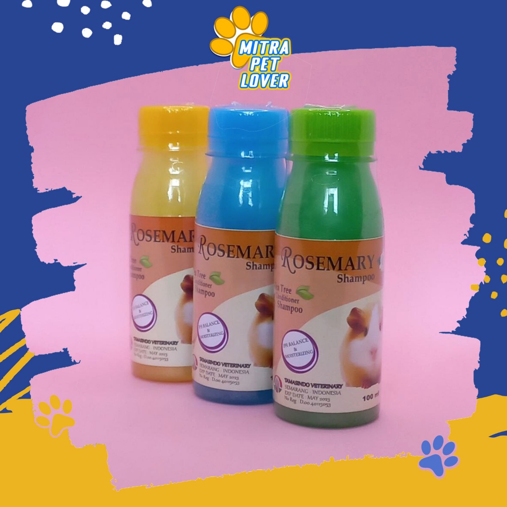 SHAMPO HAMSTER WANGI - ROSEMARY H SHAMPOO 100 ML - BULU LEMBUT WANGI BERSIH MENGHALUSKAN LEMBUTKAN BULU - SAMPO CONDITIONER- MURAH GARANSI KUALITAS ASLI ORIGINAL- PET ANIMAL TAMASINDO OBAT KESEHATAN &amp; VITAMIN TERNAK HEWAN BINATANG PELIHARAAN MITRAPETLOVER