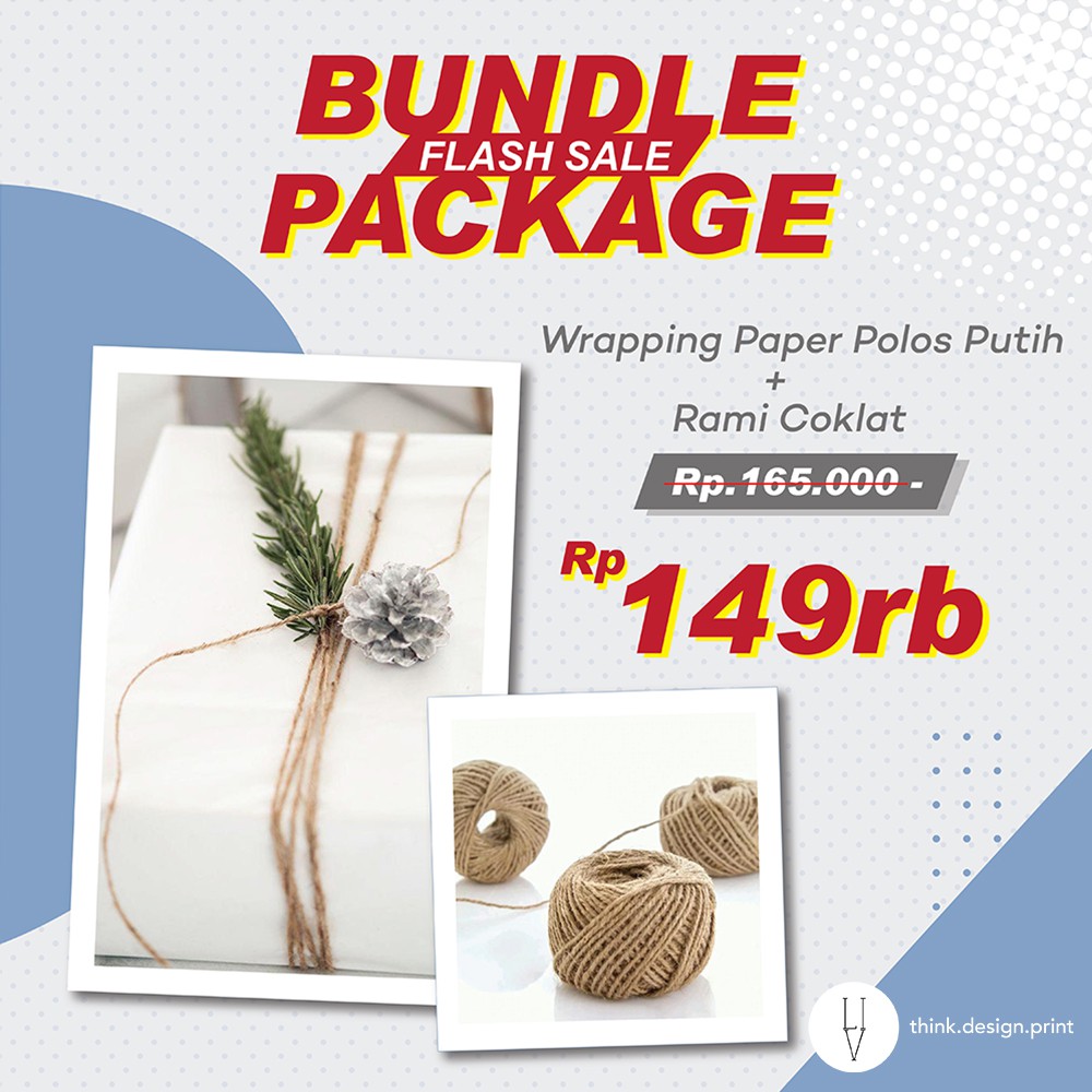 

Bundle Wrapping Paper Tali Rami Kertas Kado