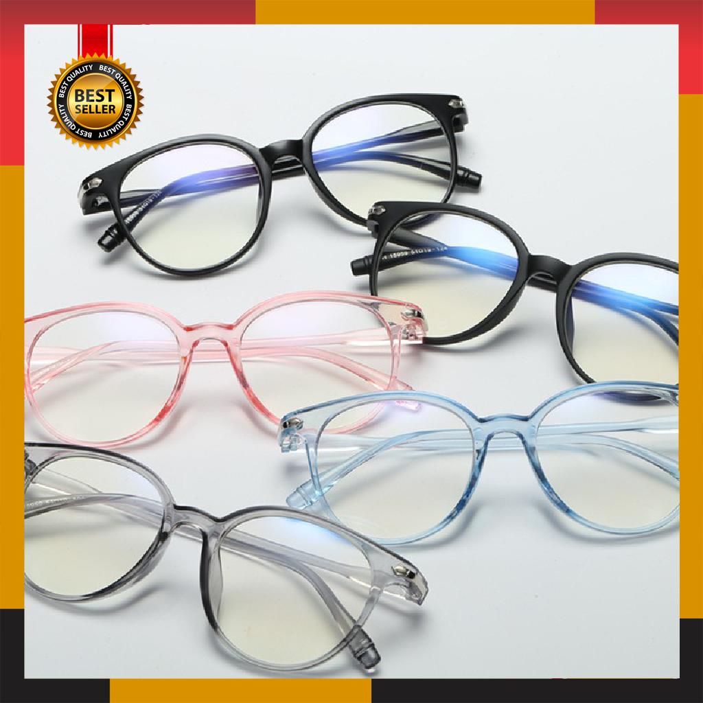 Kacamata Korea Frame Lensa Transparan Anti Radiasi Unisex Glasses Best Seller