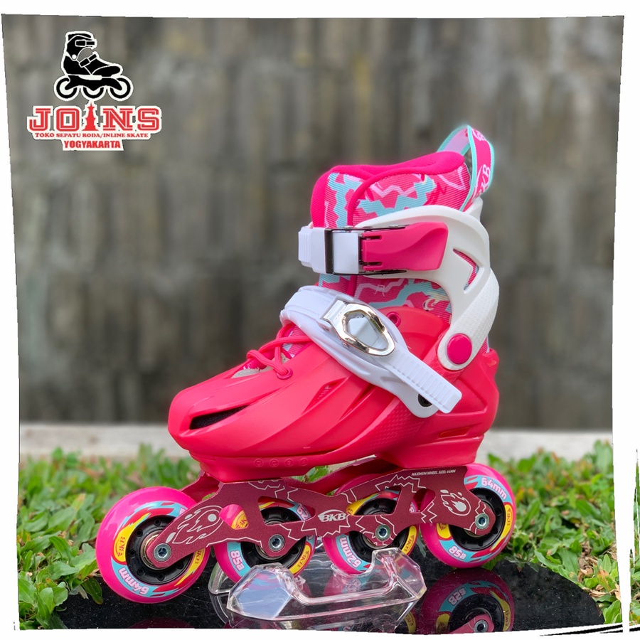 Sepatu Roda Anak Inline Skate Pemula Flying Eagle K8 Pink