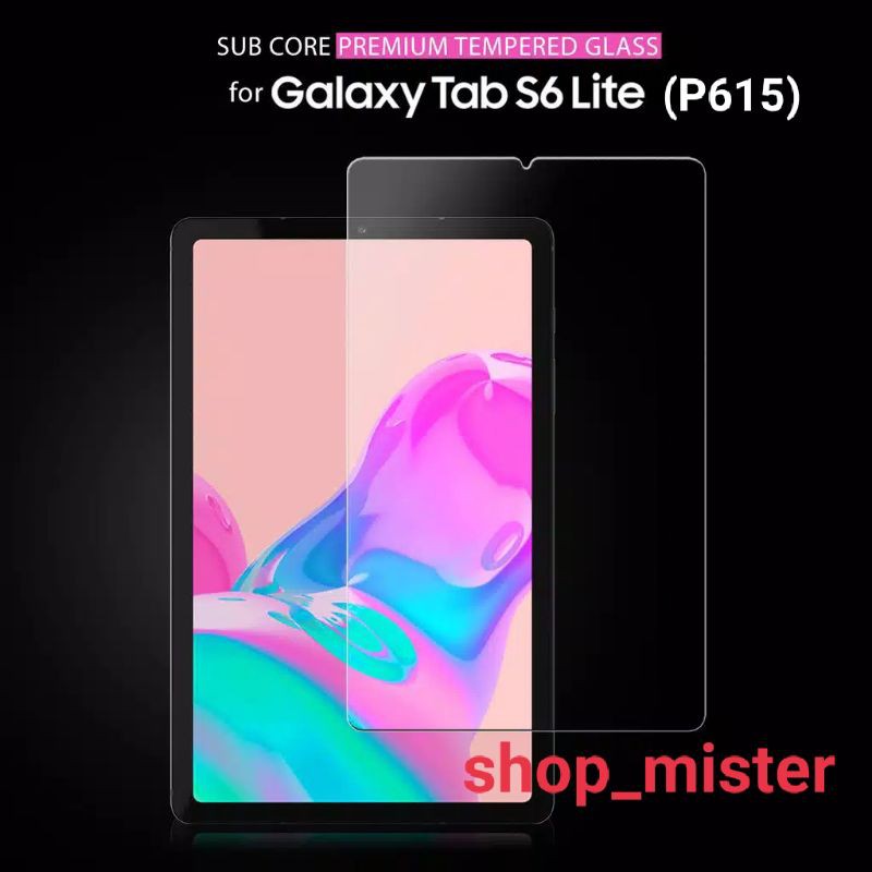 Tempered Glass Full Layar Samsung Tab S6 Lite (P615) // Anti Gores Kaca Samsung Tab S6 Lite (P615)