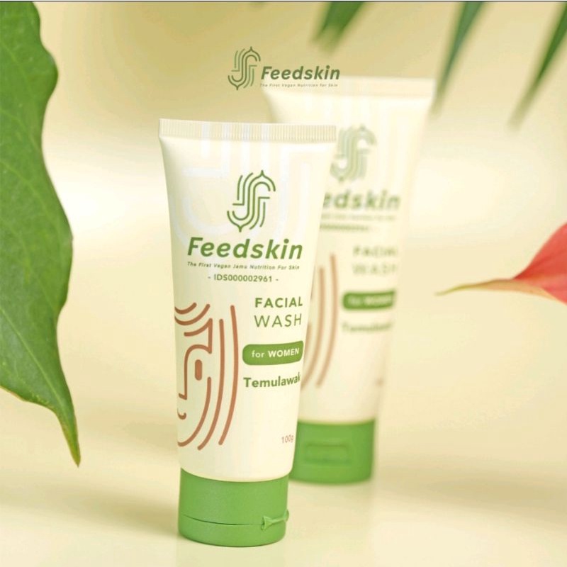 FEED SKIN Facial Wash Temulawak Untuk Women Wanita Perempuan Sabun Cuci Muka 100% Alami