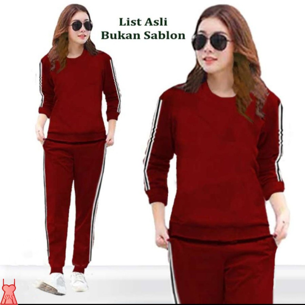 LVB Setelan Training Wanita LIA / Track Suit Wanita / Setelan Olahraga Wanita  Uk.L-XL-XXL-3XL