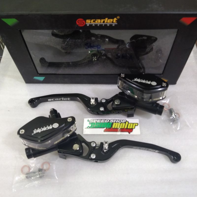 Master Rem Scarlet Set Kanan Kiri Tabung Oval Bening PCX 150 Lokal,ADV 150,Nmax 150