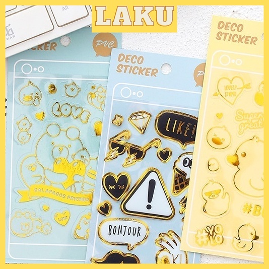 LAKU Deco Sticker Handphone Iphone Stiker Tempelan Hp Lucu Unik