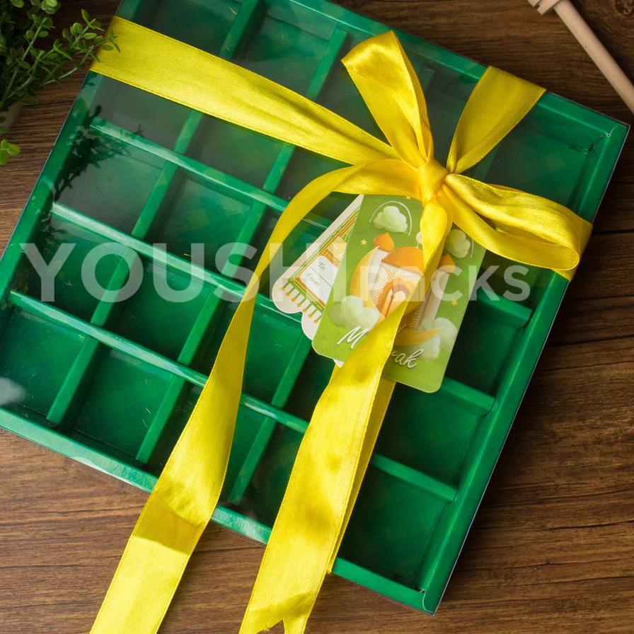 

♩ (5pcs)Box Nastar Sekat Mika/Box Hampers Idul Fitri/Dus Kotak Sekat/Cookies Box Gift ♧