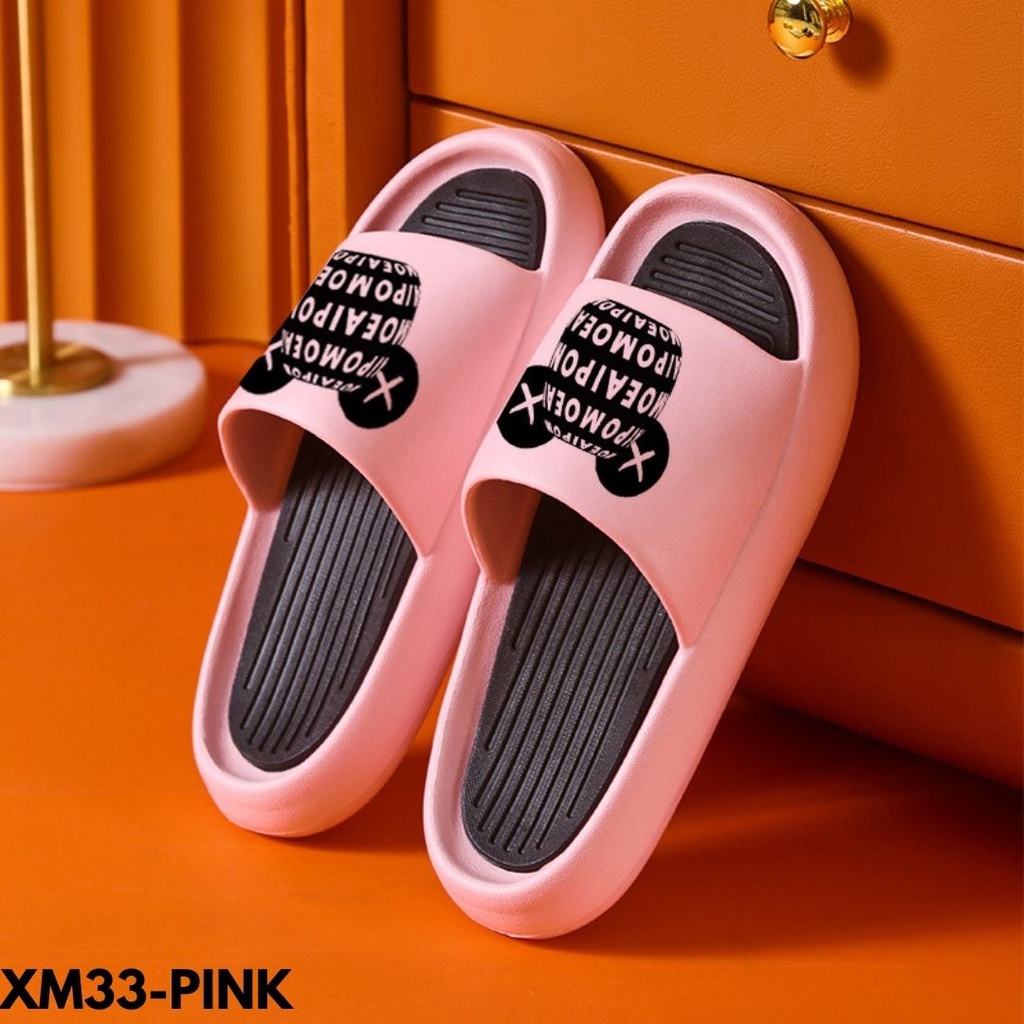 SANDAL WANITA DAN PRIA SANDAL RUMAH SIMPLE PRAKTIS SUPER NYAMAN BAHAN RUBBER ANTI SLIP M33