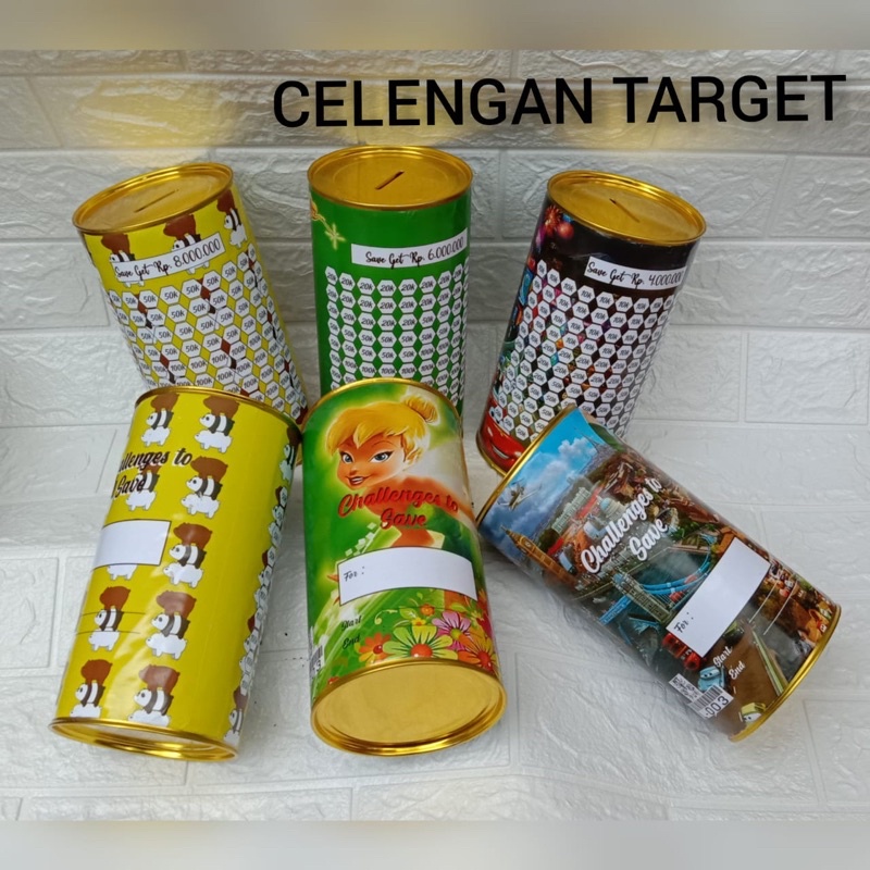 CELENGAN TARGET JUMBO BIG TARGET CELENGAN NABUNG CELENGAN KALENG CELENGAN VIRAL