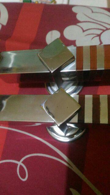 Handle Pintu Minimalis Stainless 33cm 2set+kunci