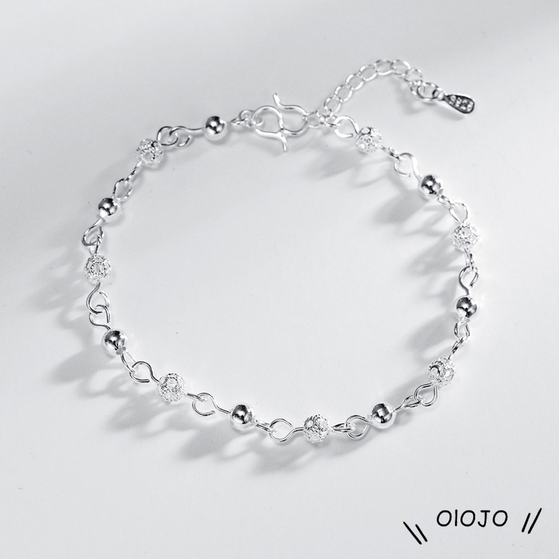 Gelang Kaki Sterling Silver 925 Gaya Korea Untuk Wanita Aksesoris Fashion - ol