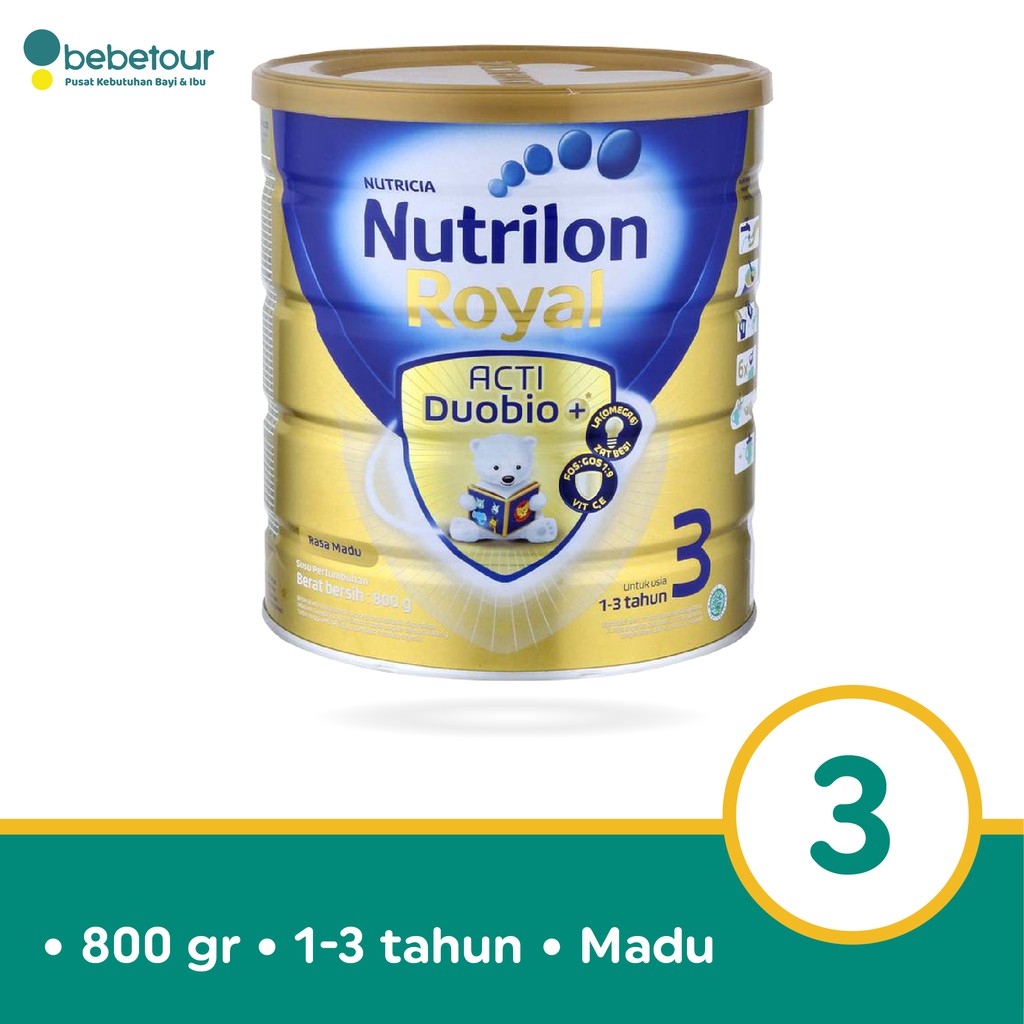 NUTRILON ROYAL 3 SUSU PRONUTRA MADU 800 gr kaleng