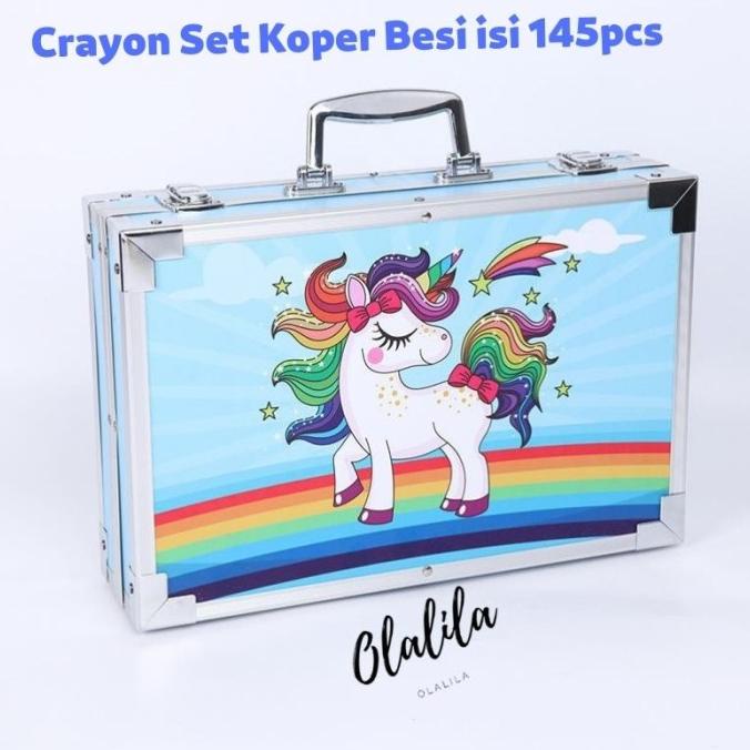 

CRAYON ART SET / KOPER SET CRAYON MEWARNAI / ALAT LUKIS ANAK 145PCS