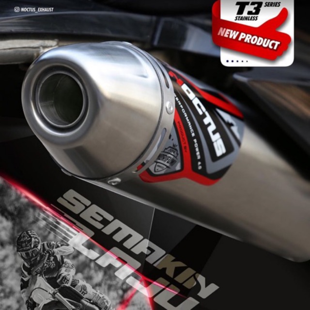 Noctus T3 By Norifumi - KNALPOT RACING ORIGINAL KLX CRF WR155 - Supermoto - Bukan proliner gp7 over-2