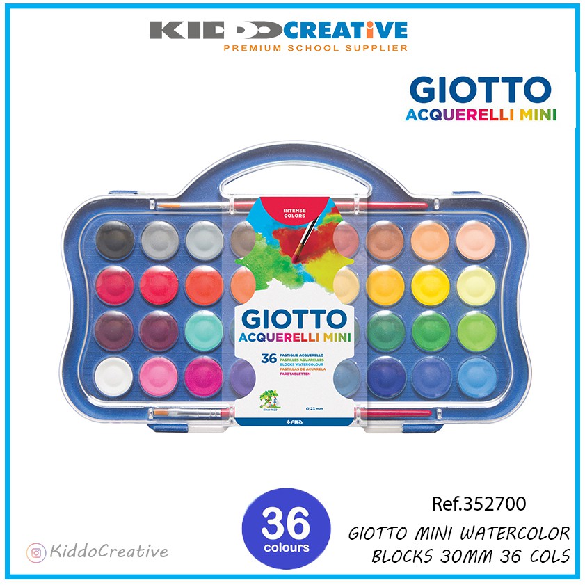 

GIOTTO MINI WATERCOLOR 36COL 23mm