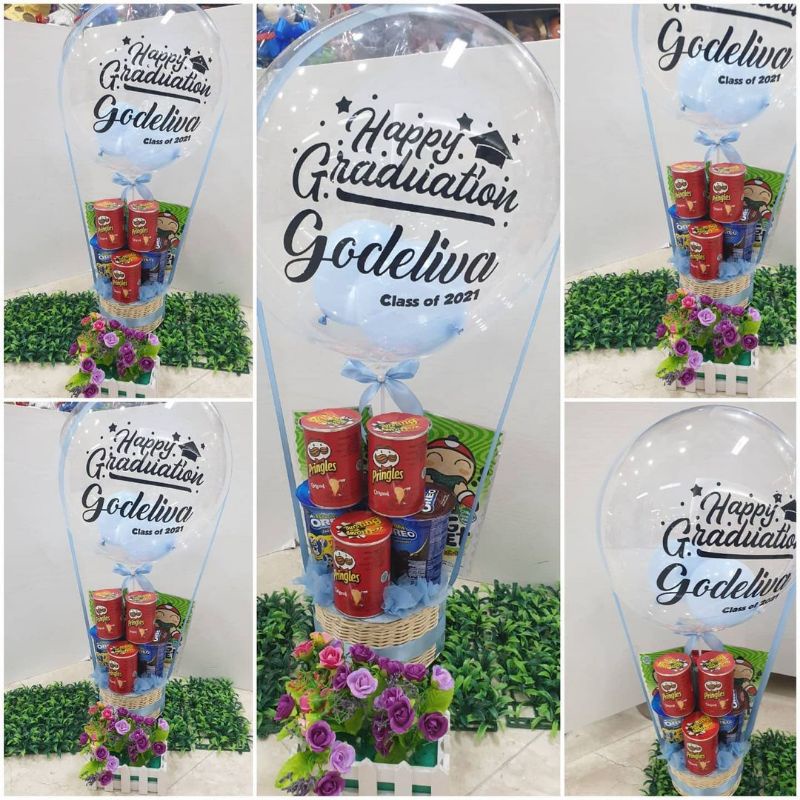bucket balon snack/bucket wisuda /bucket snack / hadiah wedding/hadiah ultah