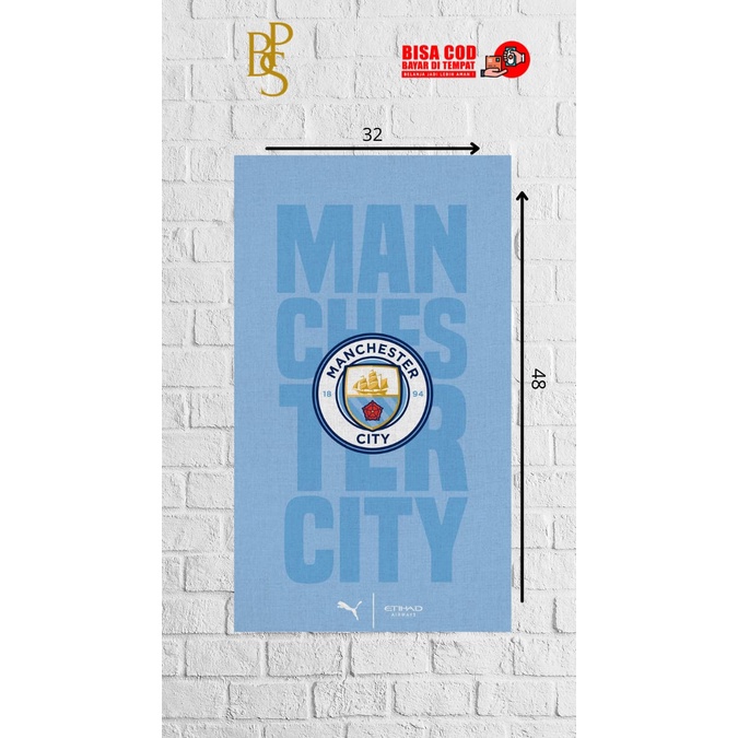 POSTER MANCHESTER CITY - FOTO MANCHESTER CITY - POSTER SEPAKBOLA - WALLDECOOR - HIASAN DINDING - HIA