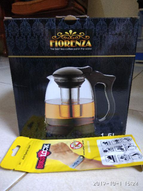 Tea Pot Fiorenza 1.5ltr - Coffee Pot - Teko Saringan