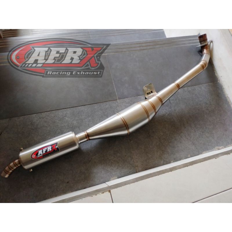 Knalpot Fiz R Fullstenlis Standar Racing AFRX Racing Exhaust