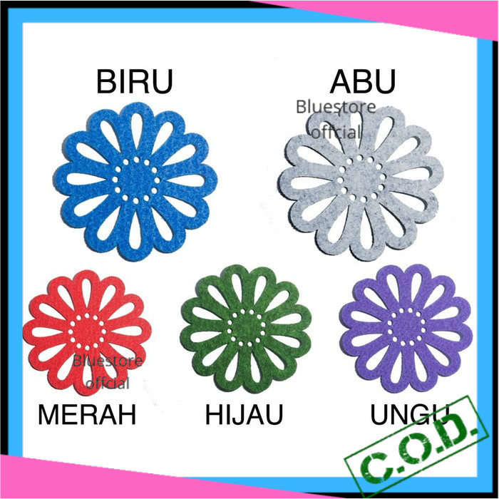 Tatakan Gelas Lucu Aesthetic Alas Piring Meja Makan Peralatan Dapur Perlengkapan Rumah Tangga Motif 