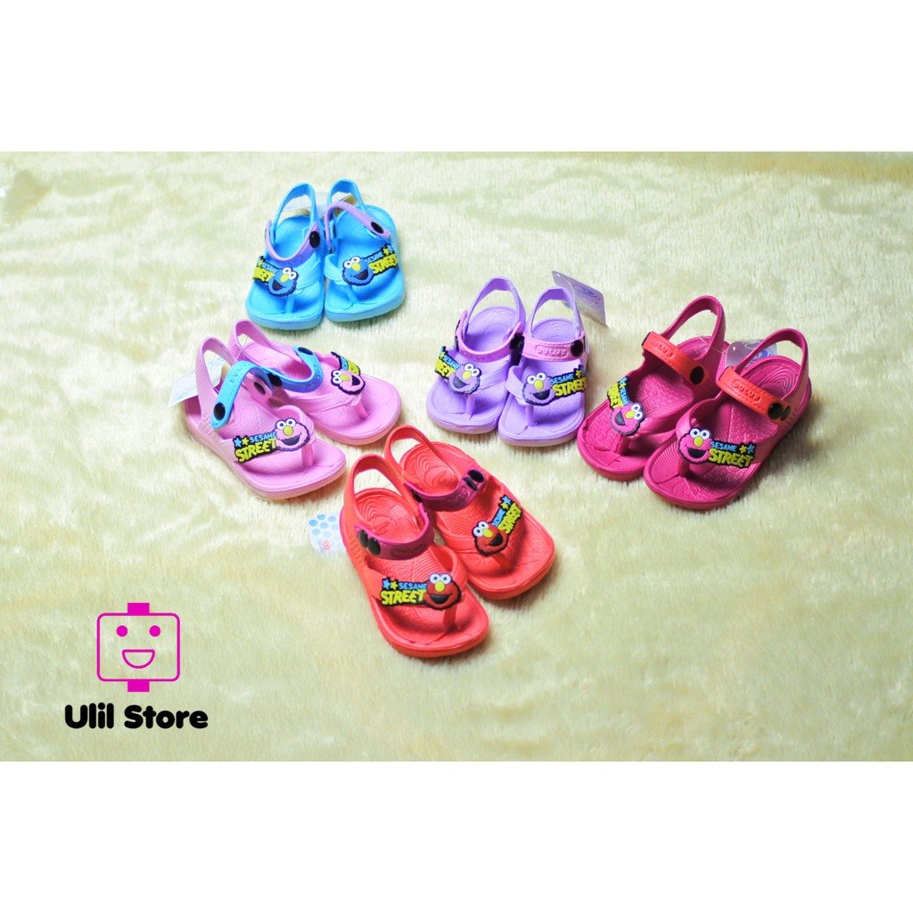  SANDAL  ANAK  ELMO  STREET SENDAL BAYI DULUX ELMO  SANDAL  ELMO  