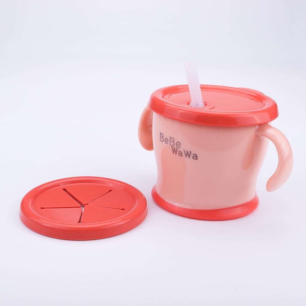 BeBeWaWa 2in1 Training Straw Cup &amp; Snack Cup / Cup De Straw Training Mug / Early-Age Training Mug / Gelas Bayi Belajar Nyedot