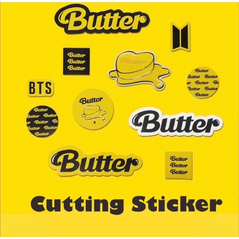 STIKER A6 BTS BUTTER (FREE CUTTING)