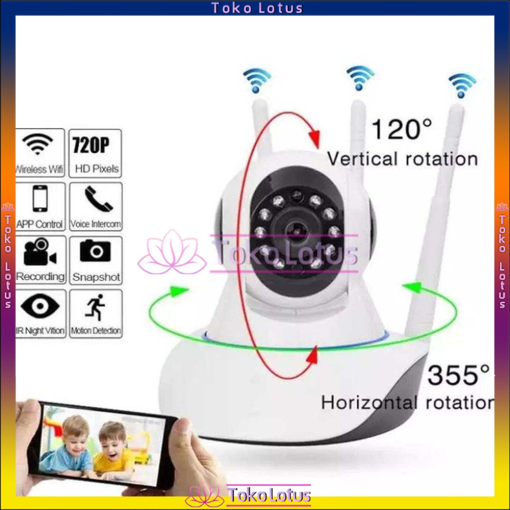 ₙₑW Bᵢₛₐ CₒD - DETECTOR CONTROL BY APP V380 PRO 3 ANTENA CCTV ORION 1080 P INFRARED MOTION