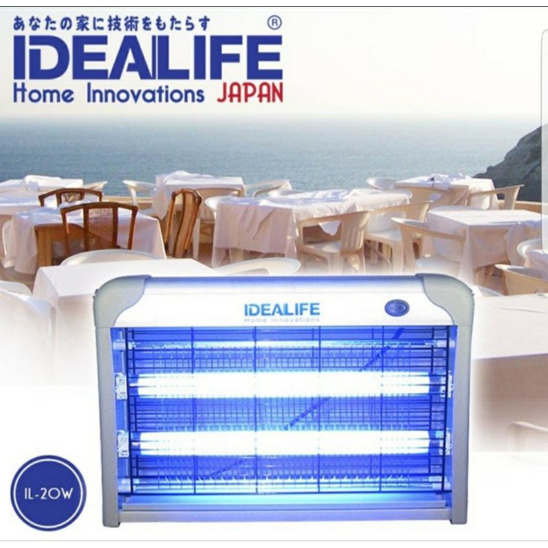 IDEALIFE Insect killer IL20W ORI - Lampu Perangkap nyamuk lalat AMPUH