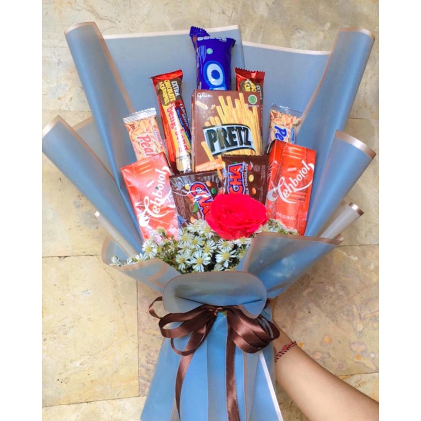 

buket snack dan minuman