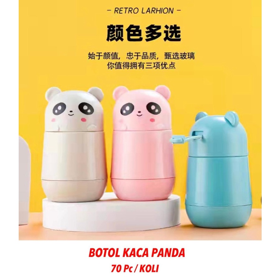 BOTOL MINUM KACA MODEL PANDA