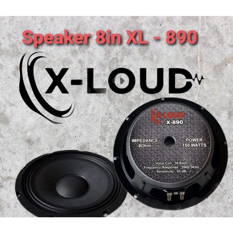 SPEAKER 8 INCH XLOUD XL890