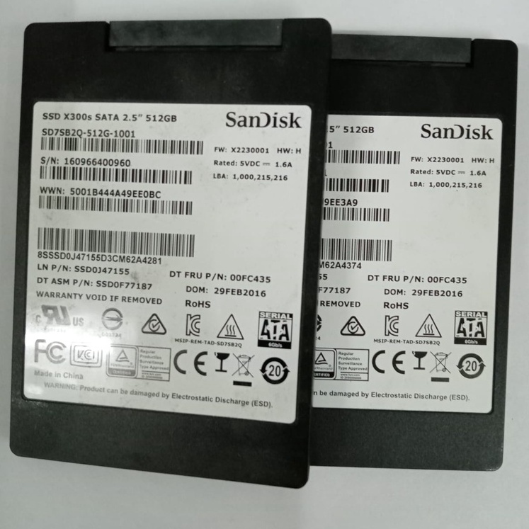 SSD SANDISK 512GB SATA 2,5" ORIGINAL