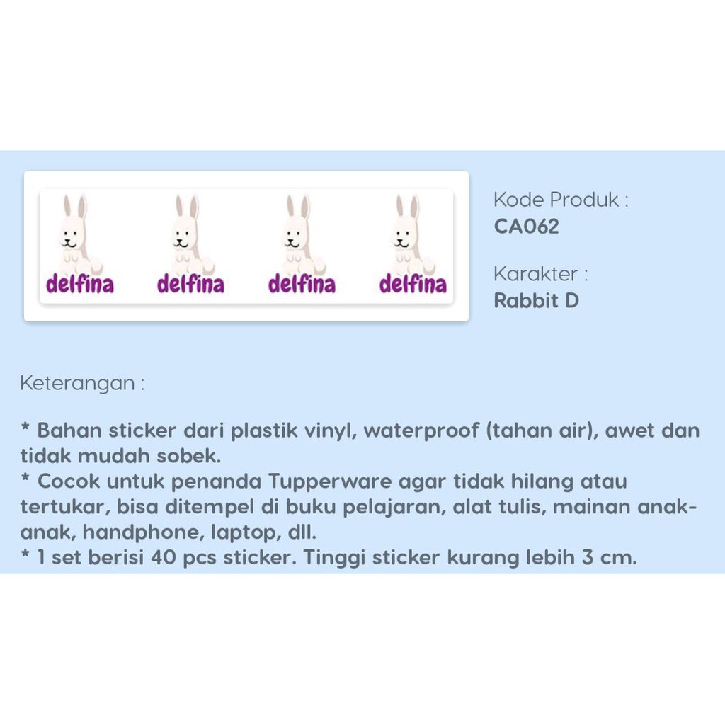 

Cutting Label Nama - ANIMAL (1) SERIES