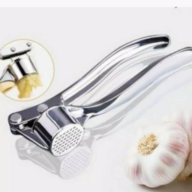 ALAT PENGHANCUR PENGHALUS PENCACAH BAWANG PUTIH JAHE KUNYIT GARLIC PRESS STAINLESS STEEL