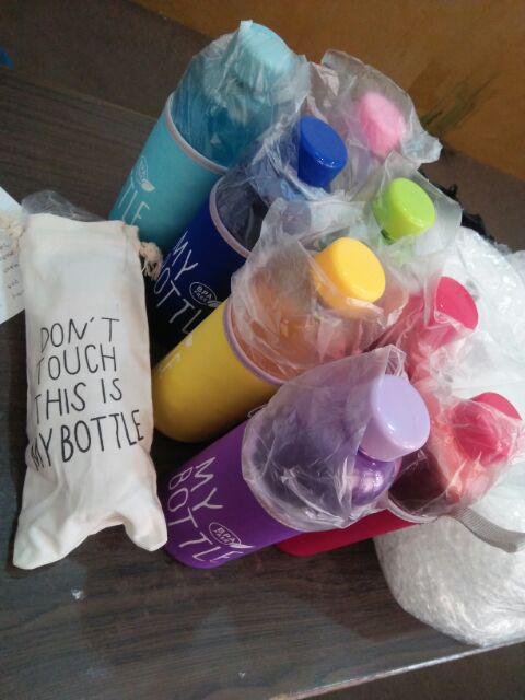Botol Minuman My Bottle Bening + Free Pouch+bubble Warp