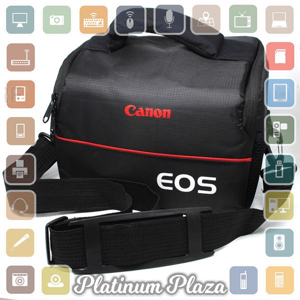 EOS Tas Selempang Kamera DSLR for Canon Nikon - A1705 - Black`96P6MT-