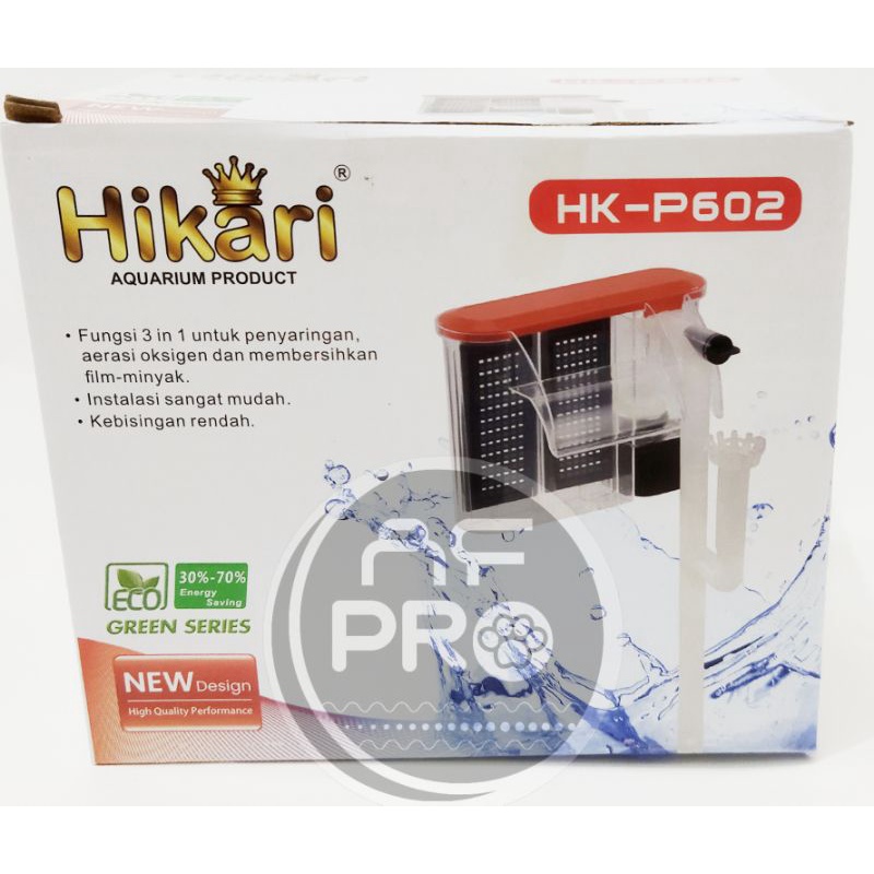 Pompa Aquarium slim hanging filter HIKARI HK P602