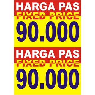 Jual Harga Pas Kertas Tulisan Laminating Kertas Harga Bandrol Nametag