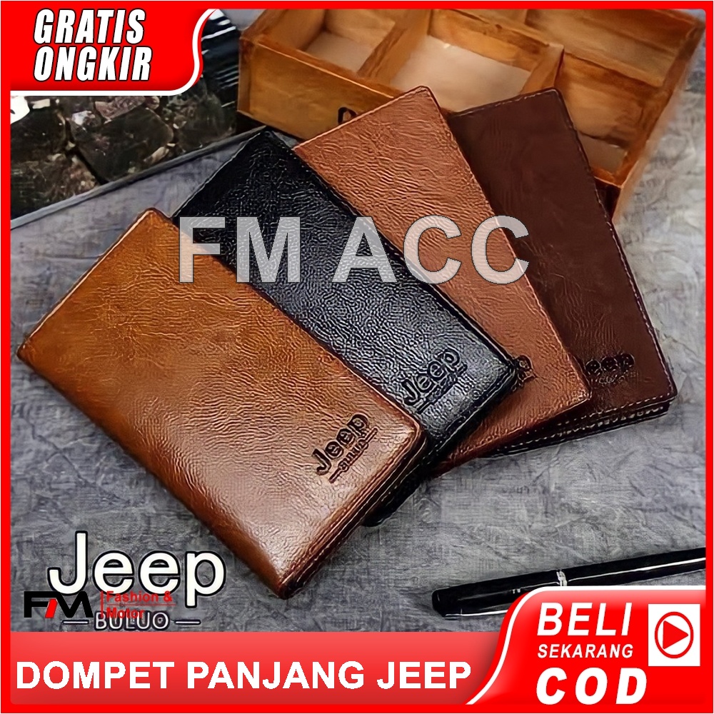 Dompet Panjang Kulit Pria Lipas Import/Dompet Jeep Pria