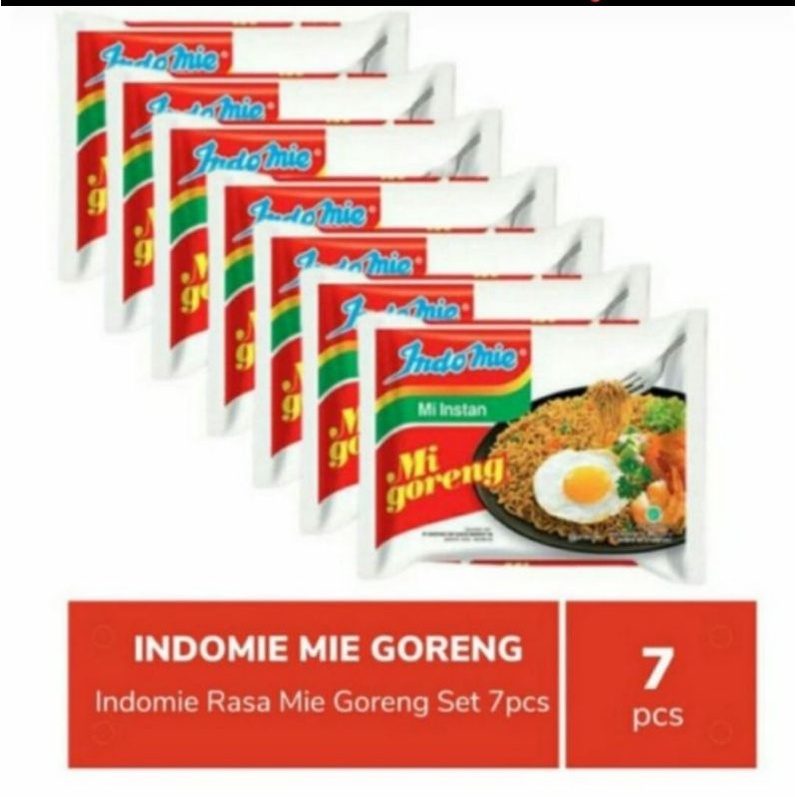 

Paket Indomie Goreng isi 7 pcs