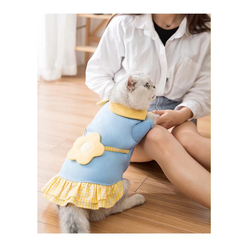 ROMPI DRESS BAJU ANJING KUCING KOREA TOP BAHAN BREATHABLE NYAMAN