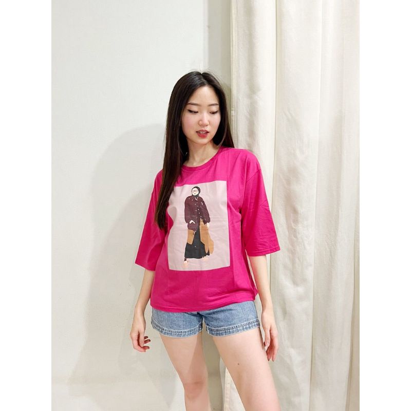 KAOS SIKU LOOSE TOP KAOS OVERSIZE 7/8 TERBARU