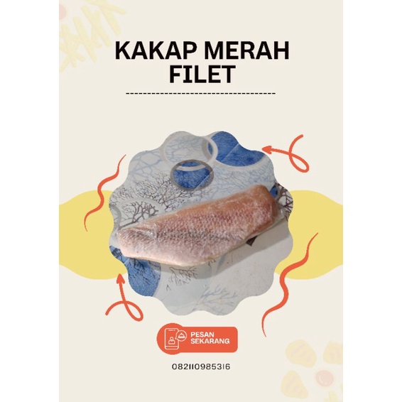 

ikan kakap merah filet kemasan 500gr