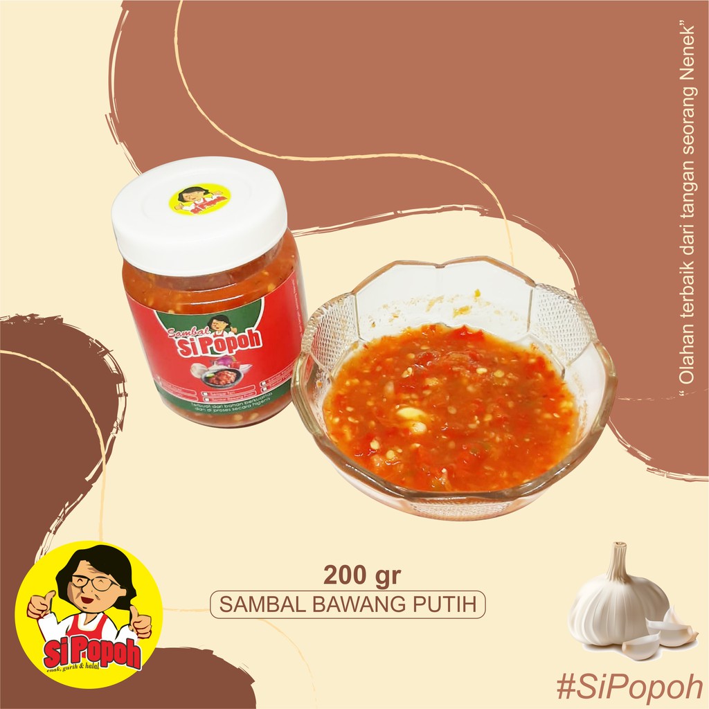 

SAMBAL BAWANG PUTIH SI POPOH 200 GRAM - SAMBAL COCOL