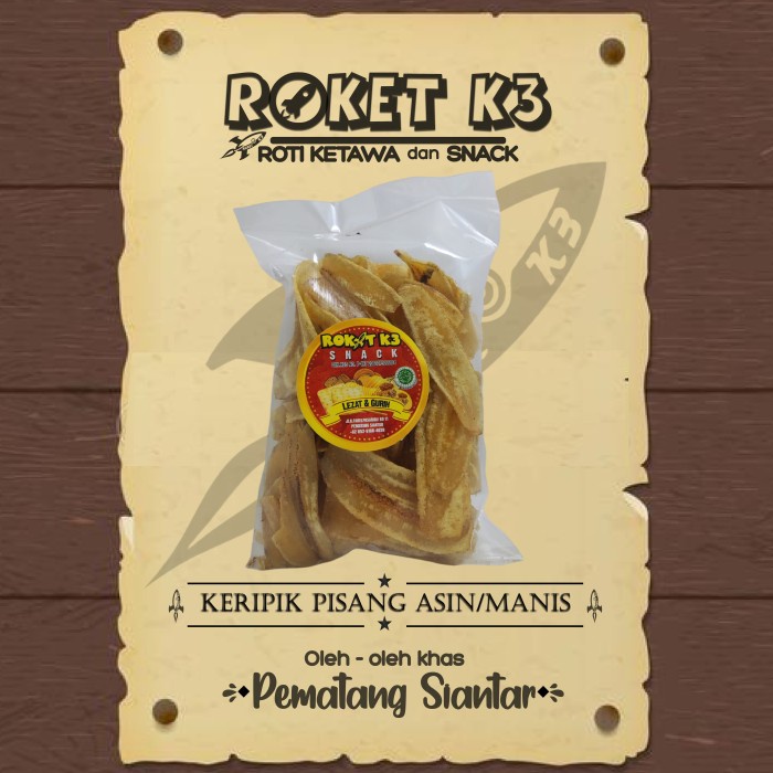 

Keripik Pisang Asin dan Manis Makanan Ringan Snack Jajanan Cemilan - Asin